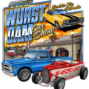 2025 WURST DAM Car Show T-Shirt WHITE LONG SLEEVE