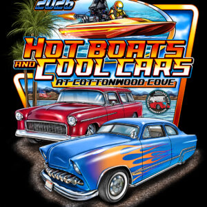 2026 Hot Boats & Cool Cars T-Shirt BLACK