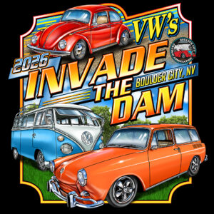 2026 VW's Invade the Dam T-Shirt BLACK
