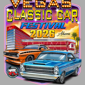 2026 Vegas Classic Car Festival T-Shirt GREY