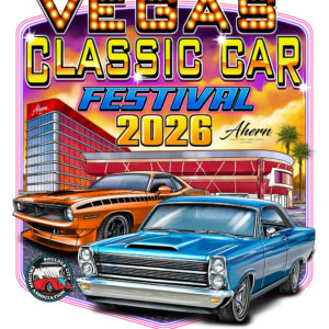 2026 Vegas Classic Car Festival T-Shirt WHITE