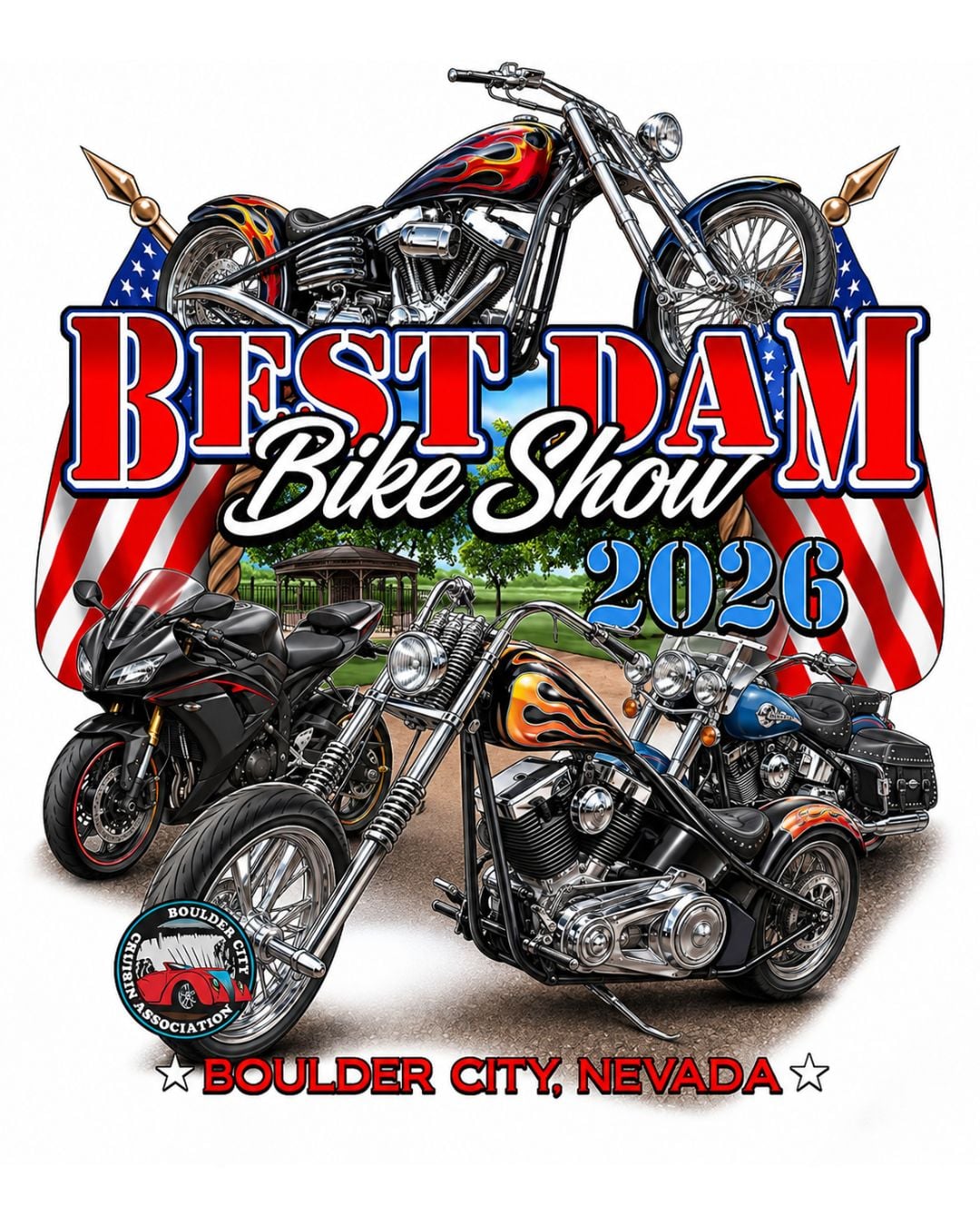 🏁 May 23, 2026 🏁 Best Dam BIKE Show – REG for MOTORCYCLES ONLY