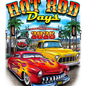 2026 Henderson Hot Rod Day Car Show T-Shirt WHITE LONG SLEEVE . PREORDER ONLY