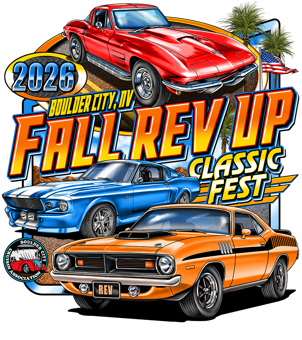 2026 The Fall Rev Up Classic Car Fest WHITE LONG SLEEVE . PREORDER ONLY by 11/2